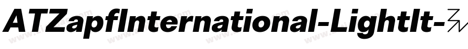 ATZapfInternational-LightIt字体转换