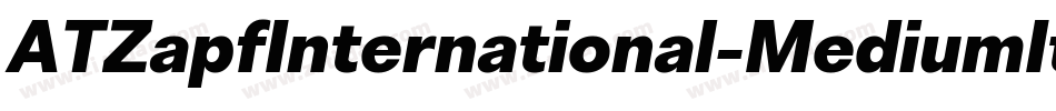 ATZapfInternational-MediumIt字体转换