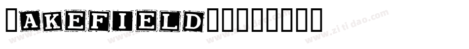WakefieldGD字体转换