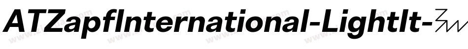 ATZapfInternational-LightIt字体转换