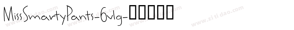 MissSmartyPants-6vlg字体转换
