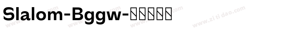 Slalom-Bggw字体转换