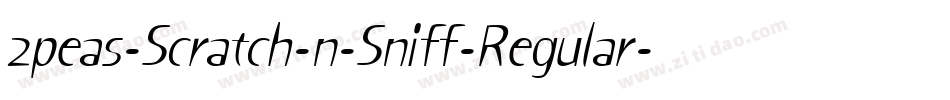 2peas-Scratch-n-Sniff-Regular字体转换