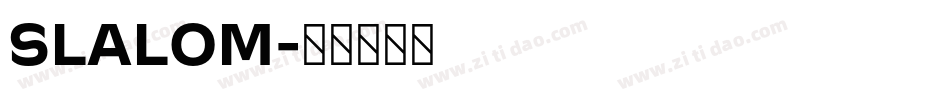 SLALOM字体转换