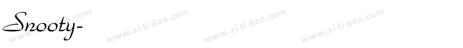 Snooty字体转换