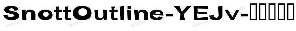 SnottOutline-YEJv字体转换