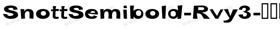 SnottSemibold-Rvy3字体转换