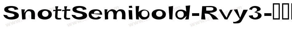 SnottSemibold-Rvy3字体转换