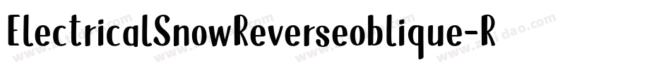 ElectricalSnowReverseoblique-RPnE字体转换