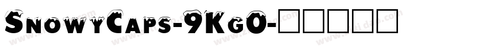 SnowyCaps-9Kg0字体转换