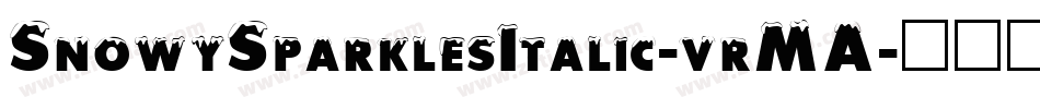 SnowySparklesItalic-vrMA字体转换