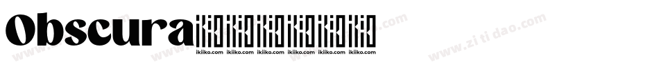 Obscura字体转换