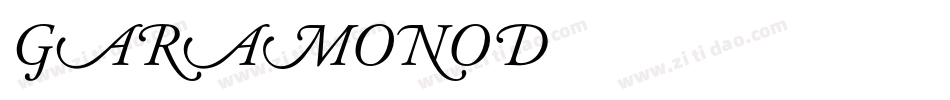 GARAMONOD字体转换