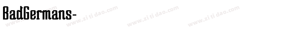 BadGermans字体转换