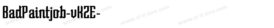 BadPaintjob-vKZE字体转换