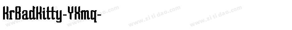 KrBadKitty-YXmq字体转换