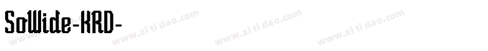 SoWide-KRD字体转换