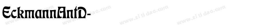 EckmannAntD字体转换
