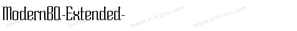 ModernBQ-Extended字体转换