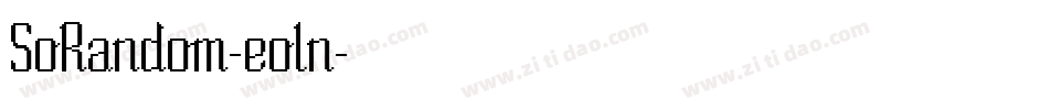 SoRandom-eoln字体转换