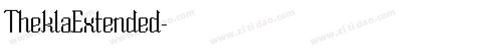 TheklaExtended字体转换