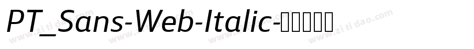PT_Sans-Web-Italic字体转换