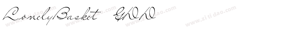 LonelyBasket-7GDD字体转换