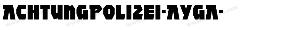 AchtungPolizei-AygA字体转换