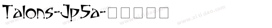 Talons-Jp5a字体转换