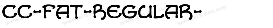 CC-Fat-Regular字体转换