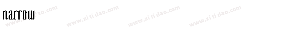 narrow字体转换