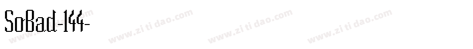 SoBad-144字体转换