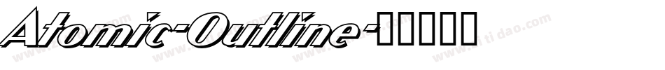 Atomic-Outline字体转换