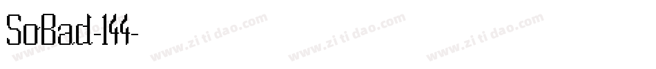 SoBad-144字体转换