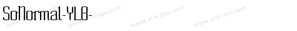 SoNormal-YL8字体转换