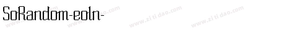 SoRandom-eoln字体转换
