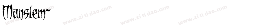 Manslem字体转换