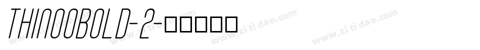 thinoobold-2字体转换