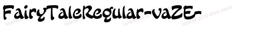 FairyTaleRegular-vaZE字体转换