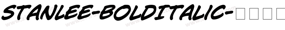 StanLee-BoldItalic字体转换