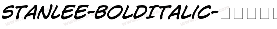 StanLee-BoldItalic字体转换