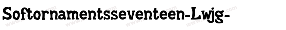 Softornamentsseventeen-Lwjg字体转换
