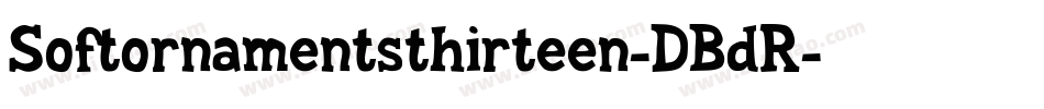 Softornamentsthirteen-DBdR字体转换