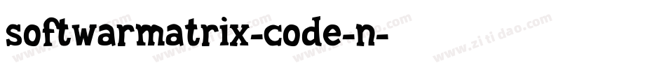 softwarmatrix-code-n字体转换