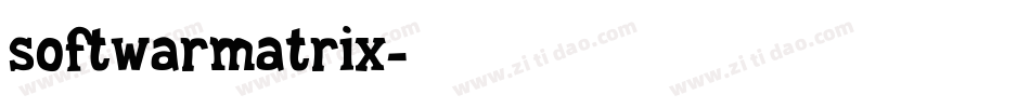 softwarmatrix字体转换