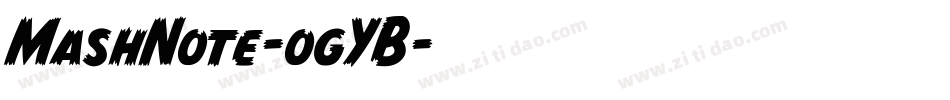 MashNote-ogYB字体转换