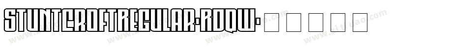 StuntcroftRegular-RDqW字体转换