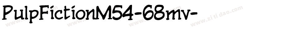 PulpFictionM54-68mv字体转换