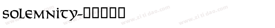 Solemnity字体转换
