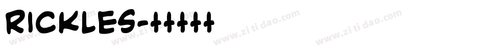 Rickles字体转换